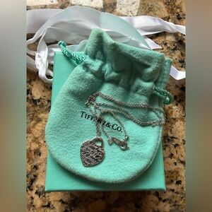 Tiffany & Co. Silver Heart Notes Necklace